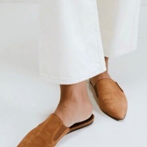 Jenni Kayne Brown Suede Mules